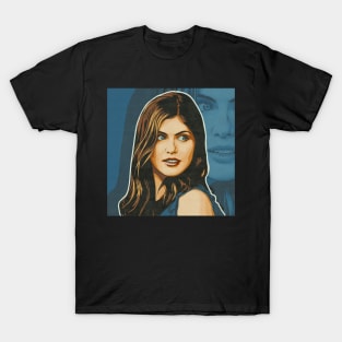 Alexandra Daddario Illustration T-Shirt